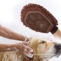 Gants de brosse de serviette de toilettage en microfibre pour animaux de compagnie